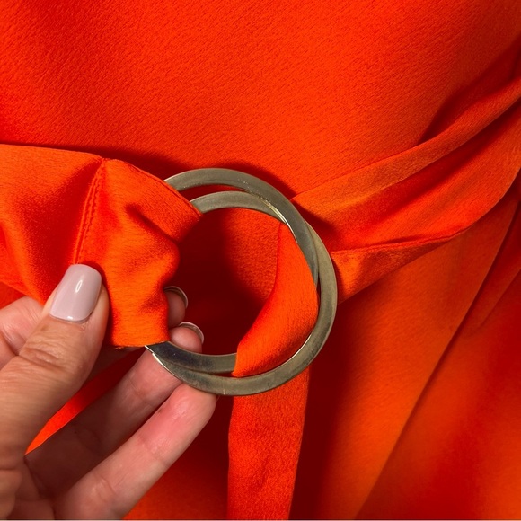 River Island slip dress Red/orange size 10 - Picture 2 of 12